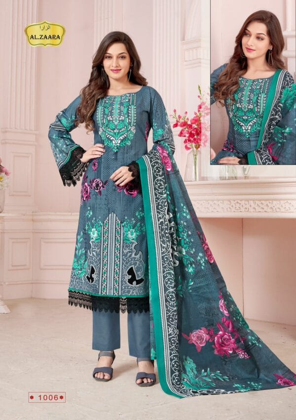 AL ZAARA VOL 1 LAWN KARACHI SUITS CATALOGUE 6.jpg