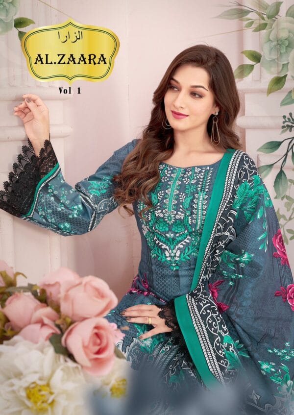 AL ZAARA VOL 1 LAWN KARACHI SUITS CATALOGUE 8.jpg