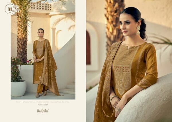 AZARA BANARASI ADHA VOL 2 COTTON JACQUARD SUITS 3.jpg