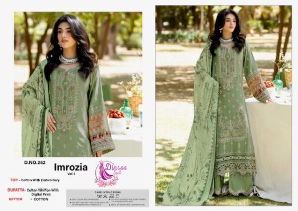 DINSAA SUIT IMROZIA VOL 1 COTTON EMBROIDERY SUITS 4.jpg