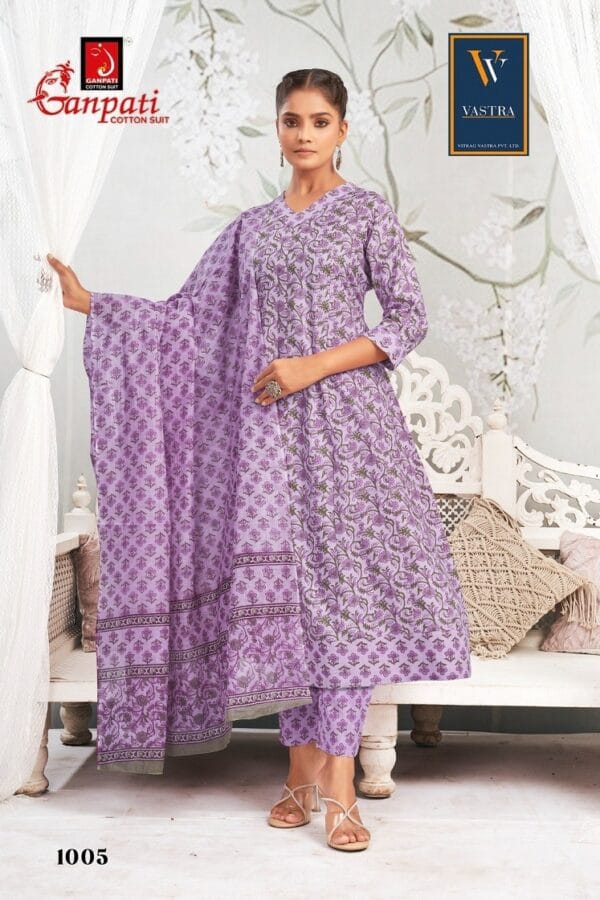 GANPATI ANARKALI VOL 1 COTTON PRINTED SUITS 8.jpg