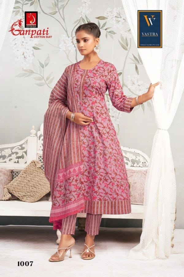 GANPATI ANARKALI VOL 1 COTTON PRINTED SUITS 9.jpg