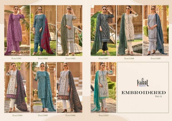 ISHAAL PRINTS EMBROIDERED VOL 11 PAKISTANI SUITS 2.jpg