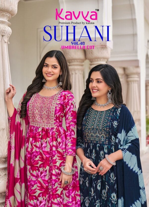 KAVYA SUHANI VOL 3 UMBRELLA CUT KURTIS CATALOG 14.jpg