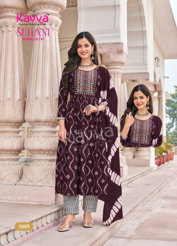 KAVYA SUHANI VOL 3 UMBRELLA CUT KURTIS CATALOG 6.jpg