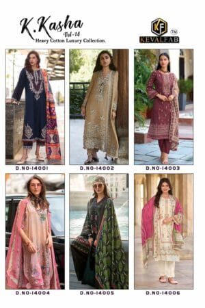 KEVAL FAB K KASHA VOL 14 COTTON KARACHI SUITS 7.jpg