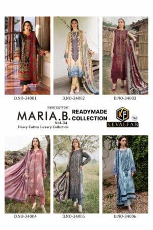 KEVAL FAB MARIA B VOL 34 READYMADE COTTON SUITS 5.jpg