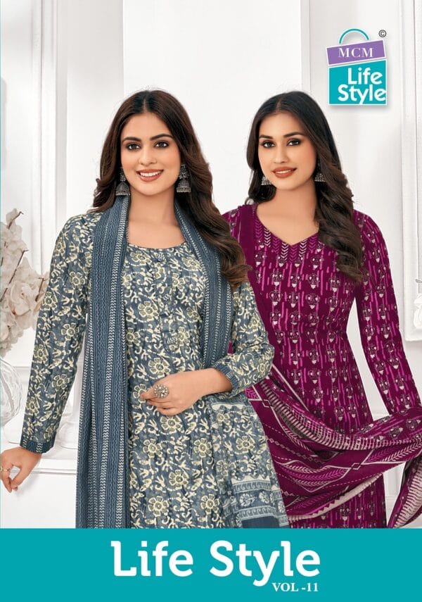 MCM LIFE STYLE VOL 11 COTTON DRESS MATERIAL SURAT 14.jpg