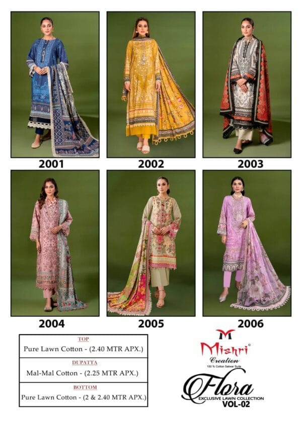 MISHRI CREATION FLORA VOL 2 COTTON PRINTED SUITS 2.jpg