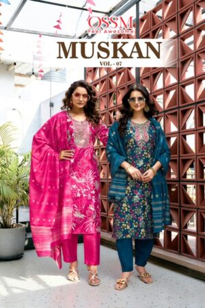 OSSM MUSKAN VOL 7 SILK PRINTED READYMADE KURTI 1 1.jpg