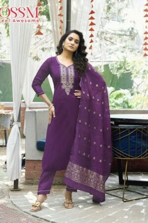 OSSM NARGIS VOL 2 VISCOSE ROMAN SILK READYMADE KURTI 4.jpg