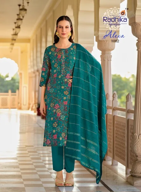RADHIKA LIFESTYLE ALEXA VOL 1 SILK READYMADE KURTI 4.jpg