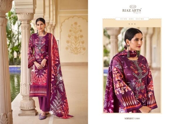 RIAZ ARTS MOHABBAT PURE LAWN KARACHI SUITS 8.jpg