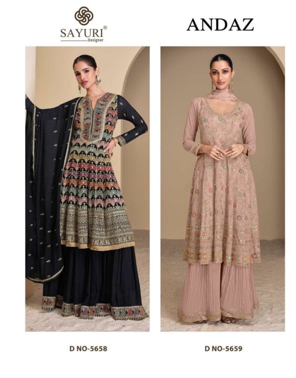 SAYURI DESIGNER ANDAZ PARTY WEAR GEORGETTE SUITS 7.jpg