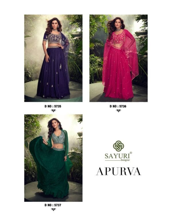 SAYURI DESIGNER APURVA FABULOUS DESIGNER FANCY LEHENGA SUIT ONLY AT REHMAT BOUTIQUE (12)