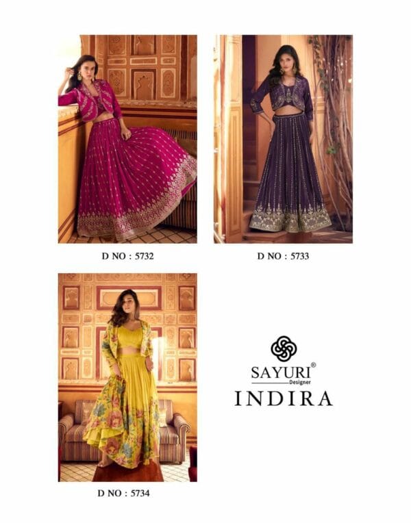 SAYURI DESIGNER INDIRA FABULOUS WESTERN STYLE NEW WEDDING CATALOGUE 2025 (14)