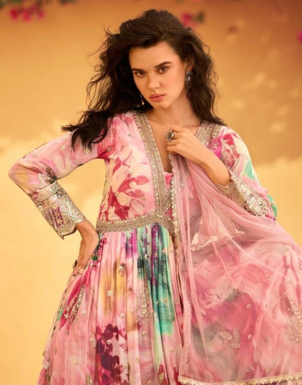 SAYURI DESIGNER RANI CHINON SILK FANCY SUITS 9.jpg