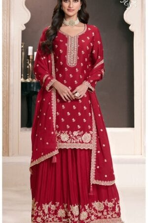 VINAY KULEESH SAAYORI CHINON EMBROIDERY FANCY SUITS 12.jpg
