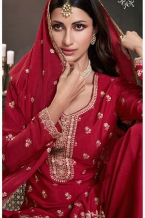 VINAY KULEESH SAAYORI CHINON EMBROIDERY FANCY SUITS 13.jpg
