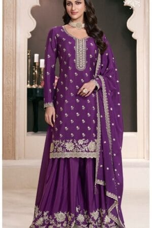 VINAY KULEESH SAAYORI CHINON EMBROIDERY FANCY SUITS 8.jpg