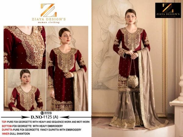ZIAYA DESIGNS DESIGN NO 1125 PAKISTANI GEORGETTE SUITS 9.jpg