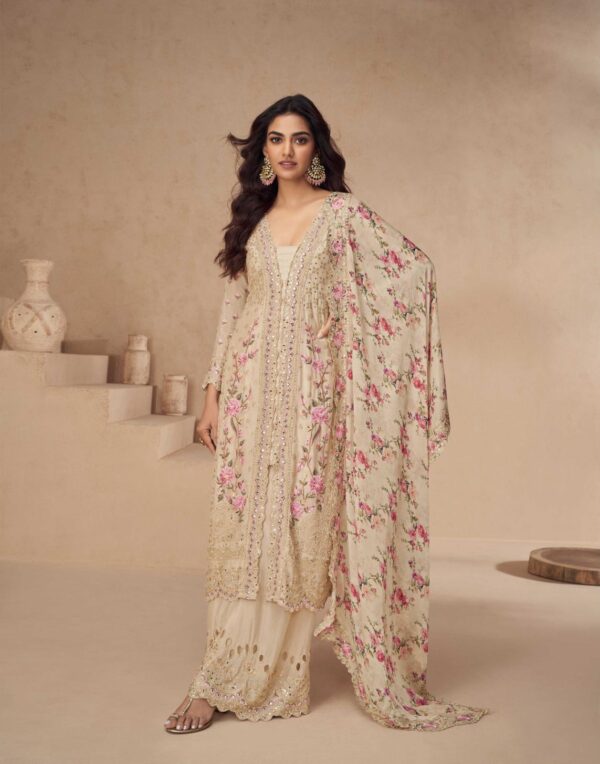 AASHIRWAD CREATION AARNA CHINNON SILK FANCY SUITS 4.jpg