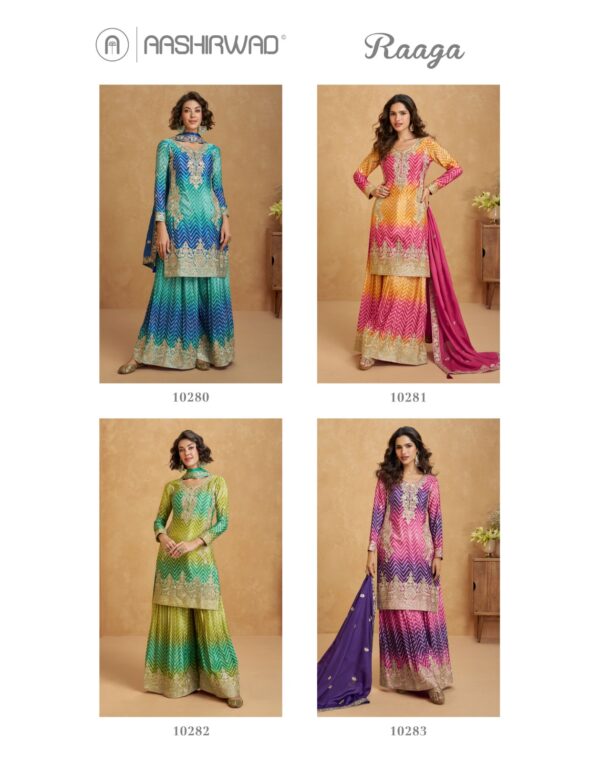 AASHIRWAD CREATION RAAGA CHINNON SILK SUITS 9.jpg