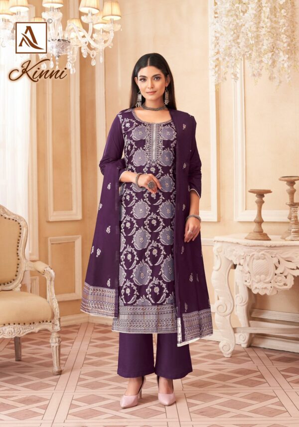 ALOK SUIT KINNI MUSLIN DESIGNER SUITS CATLOGUE 10.jpg