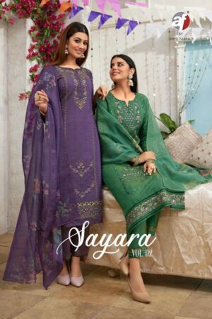 ANJU FABRIC SAYARA VOL 2 SHIMMER EMBROIDERY KURTI 1.jpg