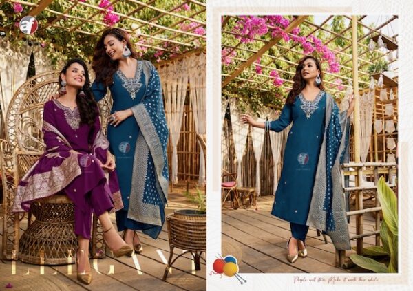 ANJU FABRICS VASTRA VOL 5 ROMAN SILK FANCY KURTI 5.jpg