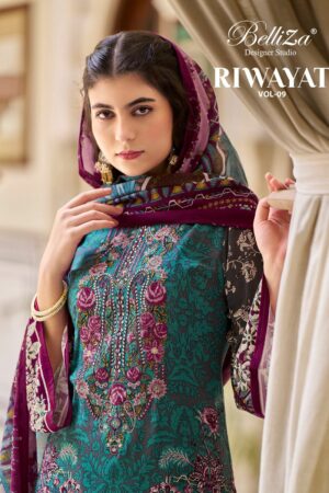 BELLIZA RIWAYAT VOL 9 PURE VISCOSE EMBROIDERY SUITS 11.jpg