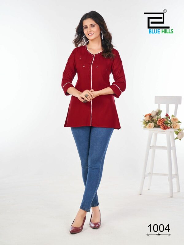 BLUE HILLS FLASH RAYON SHORT KURTI CATALOGUE 10.jpg