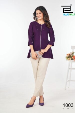 BLUE HILLS FLASH RAYON SHORT KURTI CATALOGUE 4.jpg
