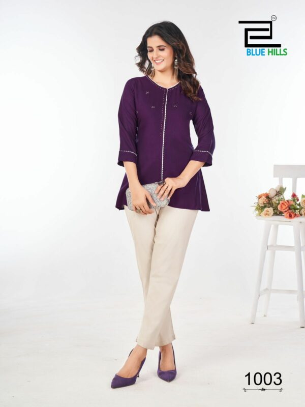 BLUE HILLS FLASH RAYON SHORT KURTI CATALOGUE 4.jpg