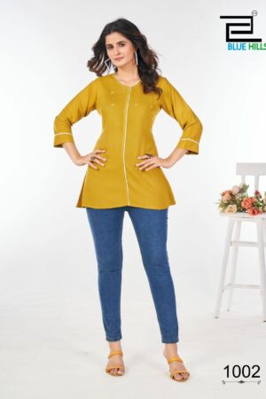 BLUE HILLS FLASH RAYON SHORT KURTI CATALOGUE 7.jpg
