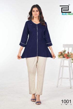 BLUE HILLS FLASH RAYON SHORT KURTI CATALOGUE 8.jpg