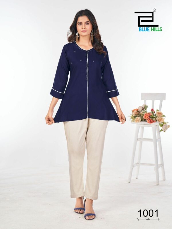 BLUE HILLS FLASH RAYON SHORT KURTI CATALOGUE 8.jpg
