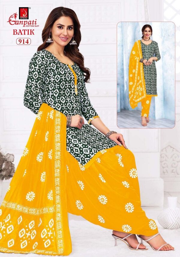 GANPATI BATIK VOL 9 COTTON PRINTED SUIT CATALOGUE 15.jpg