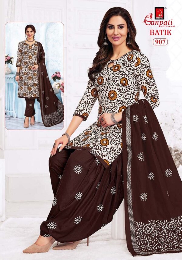 GANPATI BATIK VOL 9 COTTON PRINTED SUIT CATALOGUE 8.jpg