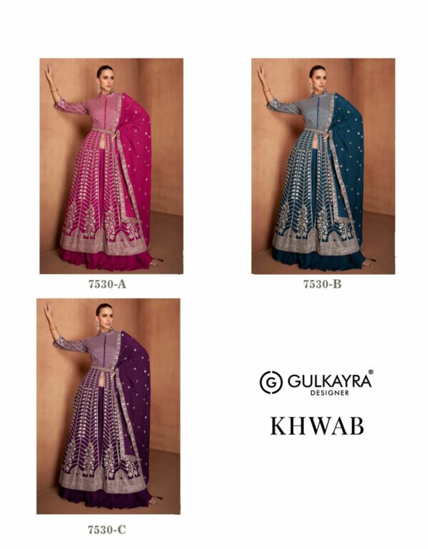 GULKAYRA DESIGNER KHWAB GEORGETTE FANCY SUITS 9.jpg