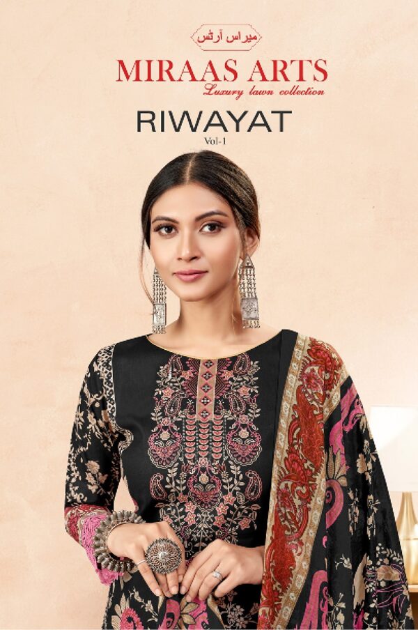 MIRAAS ARTS RIWAYAT VOL 1 COTTON KARACHI SUITS 1.jpg
