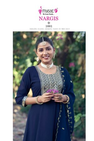 MYSTIC 9 NARGIS VOL 1 RAYON EMBROIDERY KURTI 4.jpg