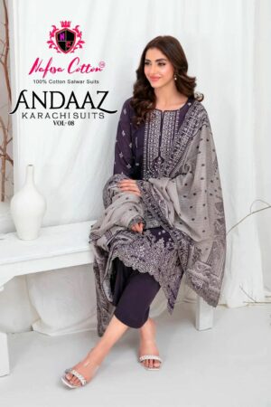NAFISA COTTON ANDAAZ VOL 8 KARACHI SUITS CATALOG 13.jpg
