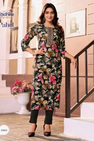RADHIKA LIFESTYLE PAHEL VOL 10 RAYON PRINTED KURTI 4.jpg