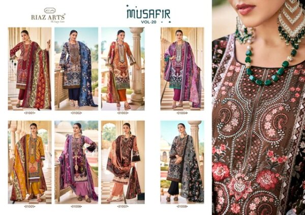 RIAZ ARTS MUSAFIR VOL 20 PURE LAWN KARACHI SUITS 8.jpg