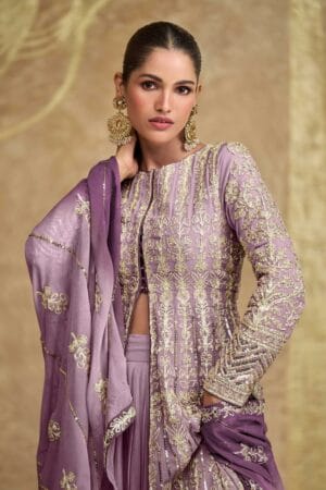 SAYURI DESIGNER SAWARIA GOLD REAL GEROGETTE SUITS 1.jpg