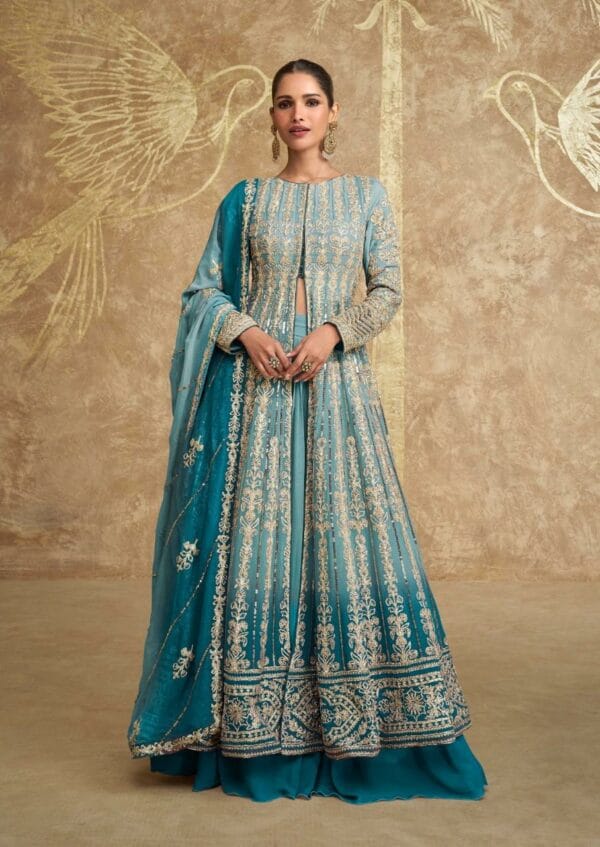 SAYURI DESIGNER SAWARIA GOLD REAL GEROGETTE SUITS 5.jpg