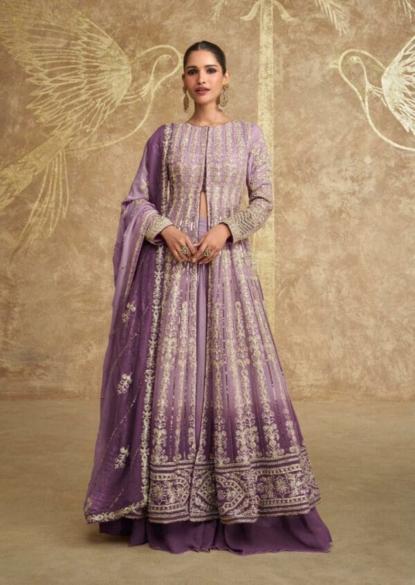 SAYURI DESIGNER SAWARIA GOLD REAL GEROGETTE SUITS 6.jpg