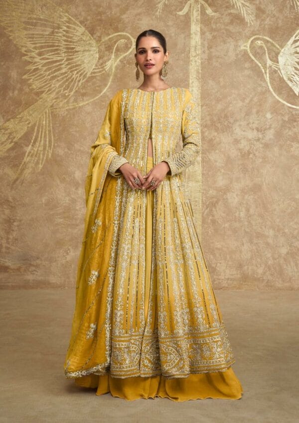 SAYURI DESIGNER SAWARIA GOLD REAL GEROGETTE SUITS 8.jpg