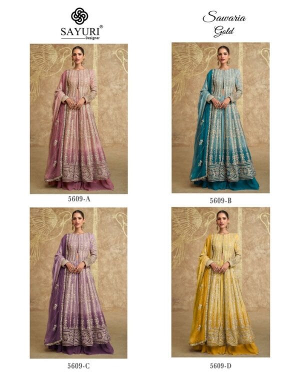SAYURI DESIGNER SAWARIA GOLD REAL GEROGETTE SUITS 9.jpg